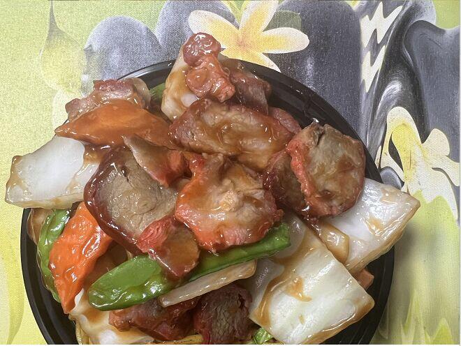 L. Roast Pork w Chinese Veg
