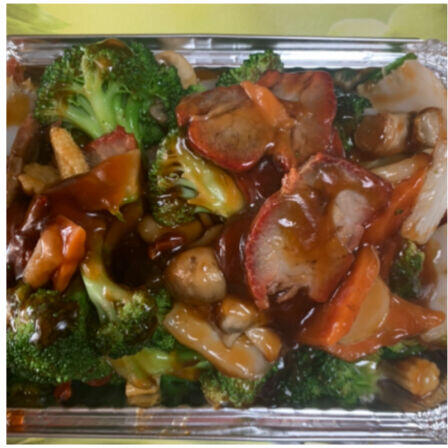 Roast Pork w. Mixed Veg